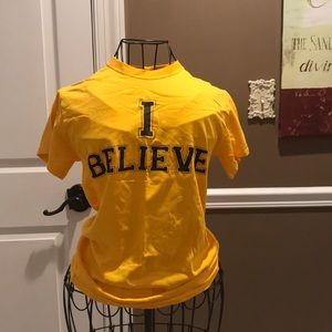 gold yellow i believe cotton shirt